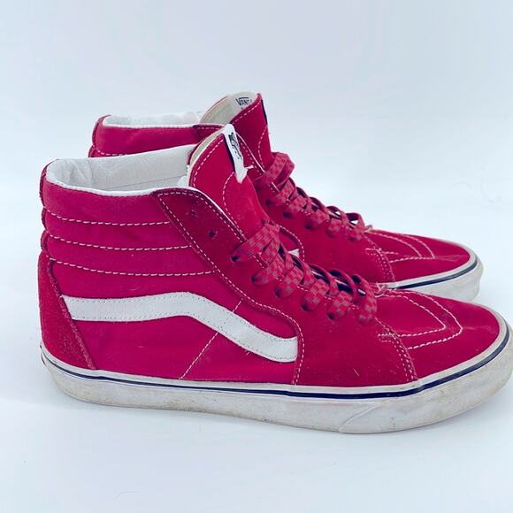 VANS Sk8-Hi hi top suede canvas skateboard skater sneakers sz 11 - Picture 1 of 6